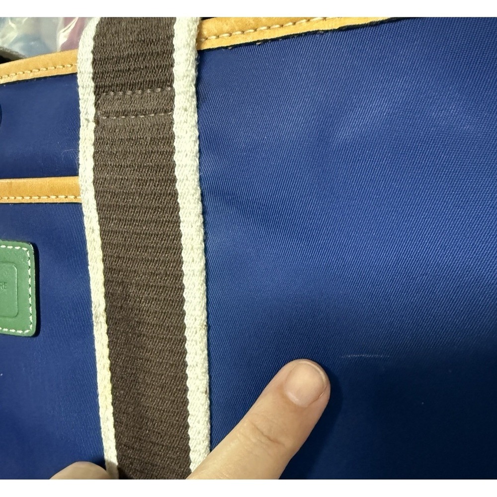 Vtg Coach Mini Tote Hamptons Blue Green Brown‎ #6261  arly 2000's Preppy Vaca - Picture 12 of 16